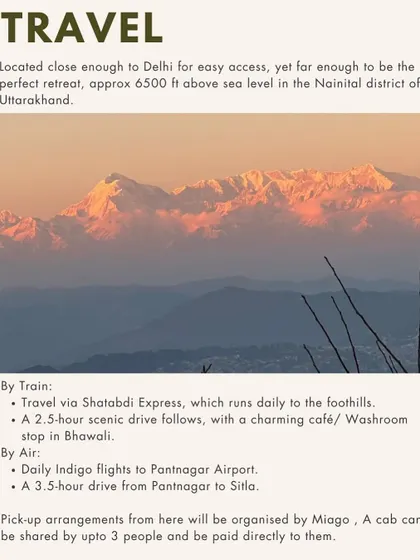 Practical travel information for reaching our Sitla retreat location. We make the journey as seamless as possible so you can focus on your experience.