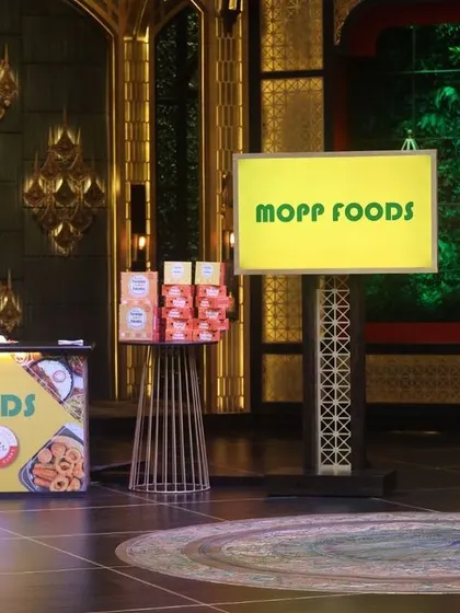 Here we are on the Shark Tank India set, ready to present our food brands. It was a nerve-wracking but exciting moment to showcase our hard work on such a big platform.