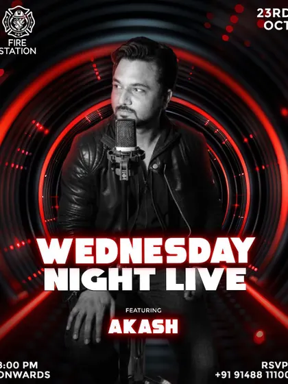 Turn your midweek into a music-filled escape. Join us this Wednesday for live music featuring the talented Akash.