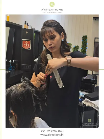 A glimpse of our Creative Art Director at work, focused on delivering a precision haircut. For us, it's not just a cut, it's a whole new vibe.