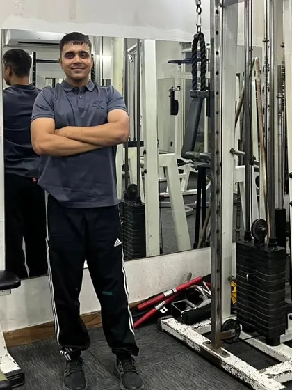 Confident stance.
