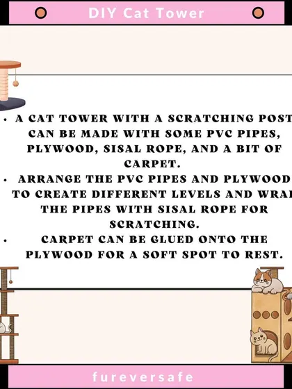 Here's how you can build your own DIY cat tower. It's a great way to provide your cat with a space for climbing, scratching, and resting.