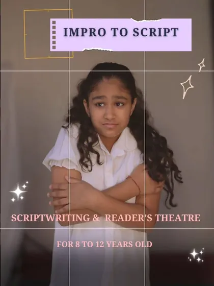 Our "Improv to Script" program is a scriptwriting and reader's theatre workshop for 8 to 12 year olds, where they learn to turn spontaneous ideas into written scenes.