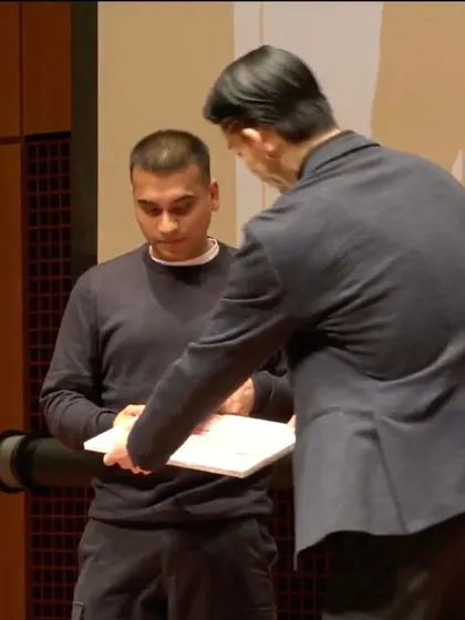 Our head pizzaiolo, Amol, accepting an award. These moments motivate us to keep pushing the boundaries of great pizza.