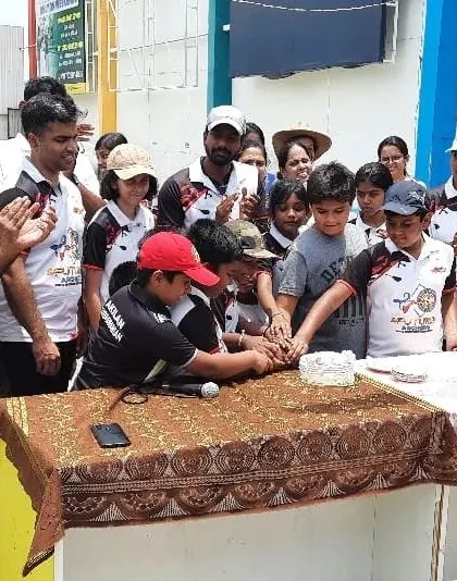 No competition is complete without a celebration. We always make time to come together as a family and share the moment with a cake.