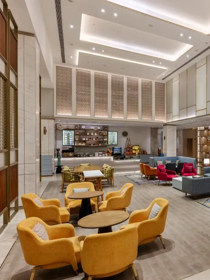 Additional media from the Holiday Inn, Lucknow project. These visuals provide further insight into the design of the lounges, dining areas, guest rooms, and other public spaces, highlighting our commitment to creating a cohesive and culturally resonant hospitality experience.