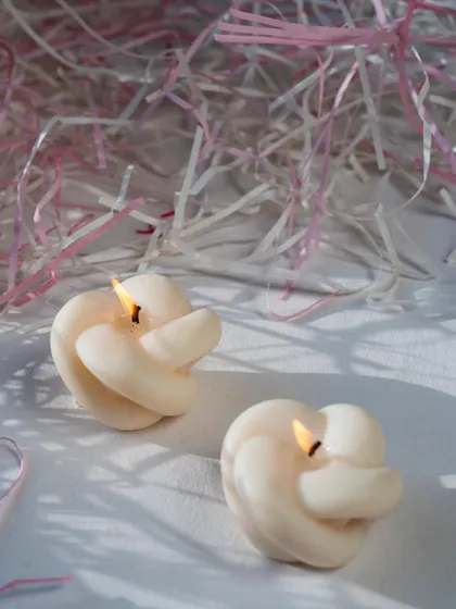 Say goodbye to boring candles. Our twist knot candles are here to soothe your soul.