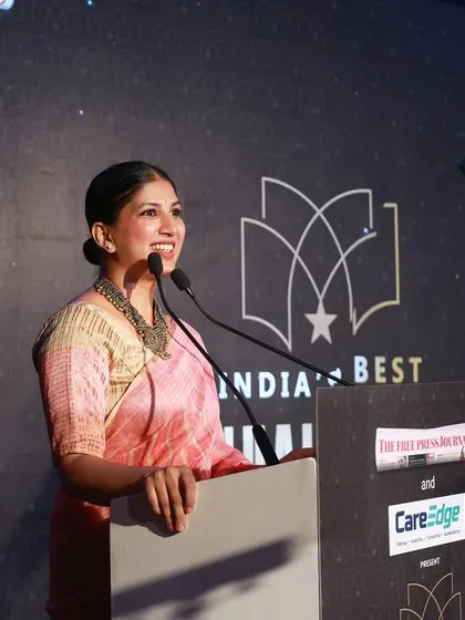 A smiling, confident shot from the awards gala, reflecting the positive and celebratory atmosphere of the night. thank you for the opportunity to host the Orica R&R India Conference in Goa. It was a fantastic night celebrating the team's achievements.