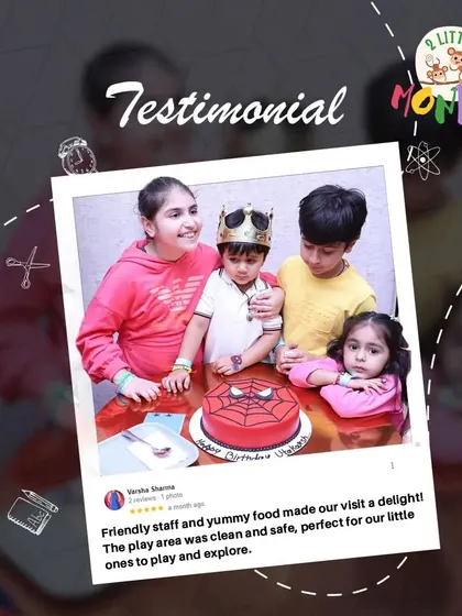 "Friendly staff and yummy food made our visit a delight!" This review from Varsha Sharma perfectly captures our goal: to provide a clean, safe, and delicious experience for families.