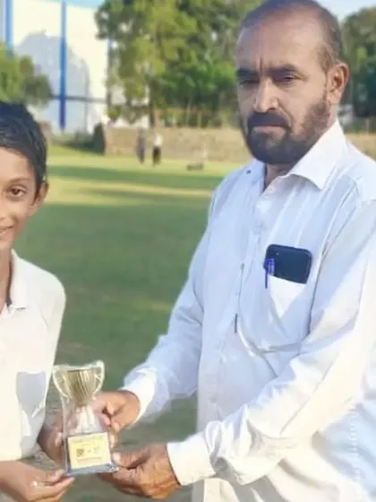 Another young player being awarded for his performance during the Sagara tour.