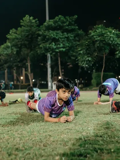 Discipline in every move. Our players know that dedication on the field, even in fitness drills, is what separates the good from the great.