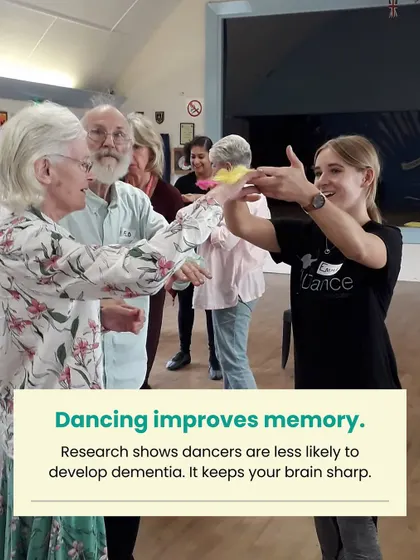 Fact three: Dancing improves memory and research shows it can reduce the risk of dementia.