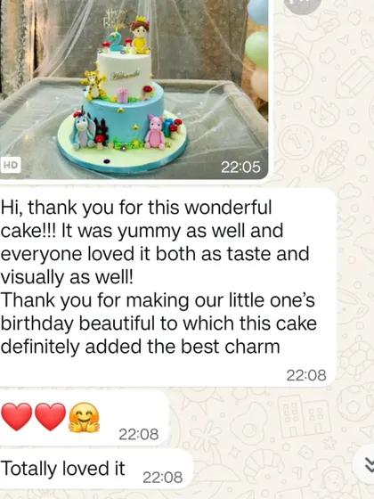 This is why we do what we do. Seeing a photo of the beautiful cake we made is one thing, but reading how much our client and their family loved it, both in taste and design, is what truly makes our day.