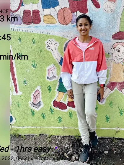 An 11km easy run. The voice that says "give up" can be trained to say "keep going." This run shows a steady 5:30/km pace.