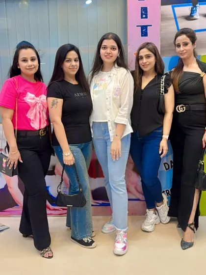 The ladies of Fit N Fab looking stylish at our anniversary party. It's great to see everyone dressed up and celebrating together.