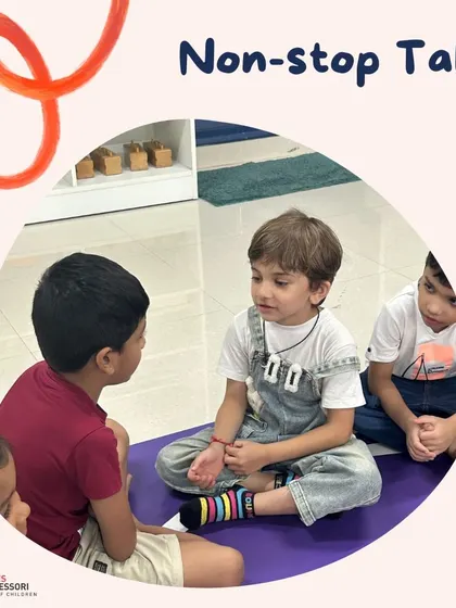 Non-stop talks and shared stories are a sign of a thriving community where children feel comfortable expressing themselves and connecting with peers.