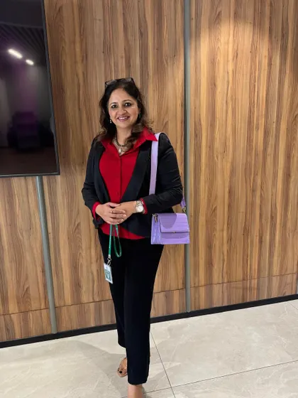 A candid photo from the "Radiant Her" event. I believe in being both an expert and approachable, creating a comfortable environment for patients to discuss their concerns.