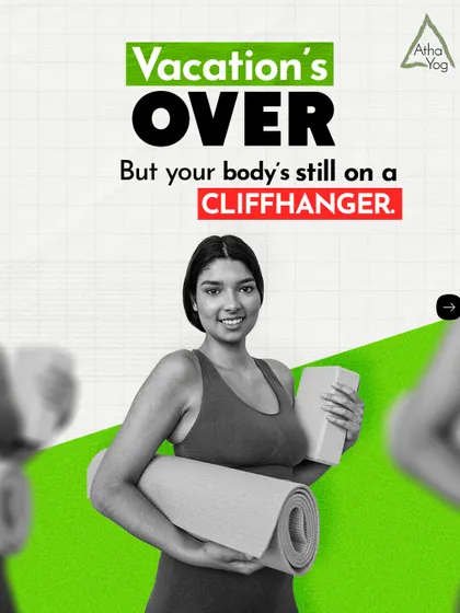 Is your body still on a cliffhanger after vacation? This graphic introduces our Vacation Recovery Package, designed to address post-holiday issues like bloating, anxiety, and sleeplessness.