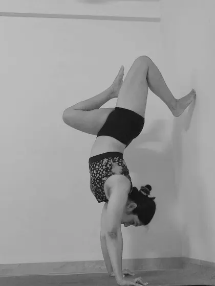 My world feels upside down this week, so I might as well join it. A little handstand play to keep me grounded.