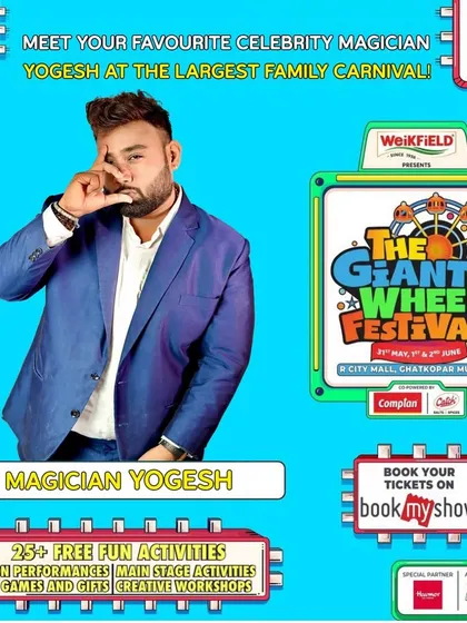 Another promotional poster for my appearance at The Giant Wheel Festival. These events draw huge crowds and are a great platform to showcase my magic.