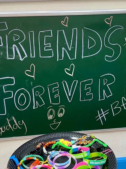 Friends Forever. Our Friendship Day celebration included exchanging friendship bands, a simple yet meaningful gesture that teaches children about the value of friendship.