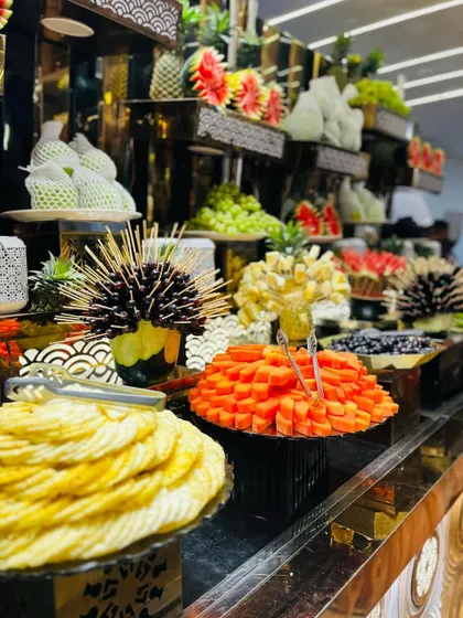 Another view of the vibrant and fresh fruit selection.