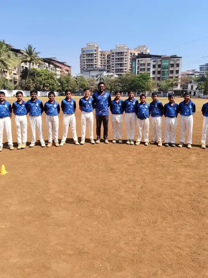 Our U12 cricket team lines up for a photo at the Bhaskar Thakur Memorial Trophy. They represent the next generation of talent, ready to compete with passion.