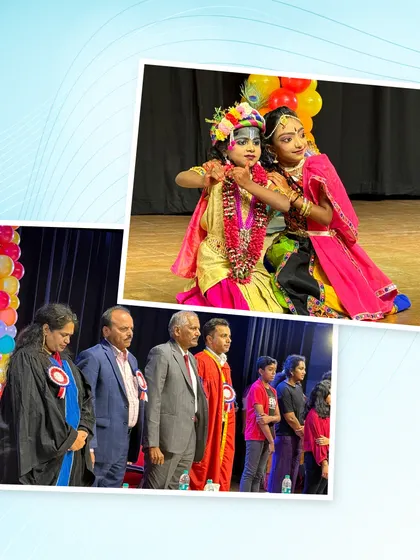 A beautiful performance of Radha and Krishna by our talented students, showcasing the cultural arts we nurture alongside academics.