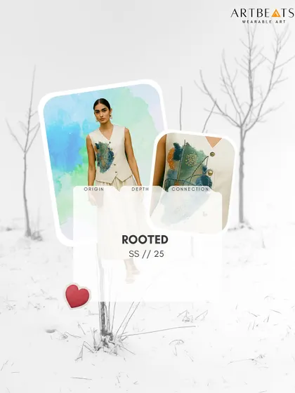 A creative look at the Reverie set, highlighting its core themes of origin, depth, and connection. The design embodies grounding and wonder, a reflection of the journey inward.