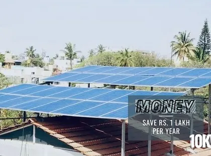 A 10kW solar installation can lead to savings of up to Rs. 1 lakh per year, making it a powerful financial tool.