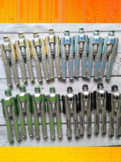 These cool robot pens actually transform! They are a super fun and unique stationery item for a Transformers or robot-themed party.