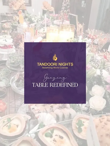Our grazing tables are redefined for every party. This image gives a glimpse of a lavish spread, offering guests a tasting adventure with salty, savory, and sweet options.
