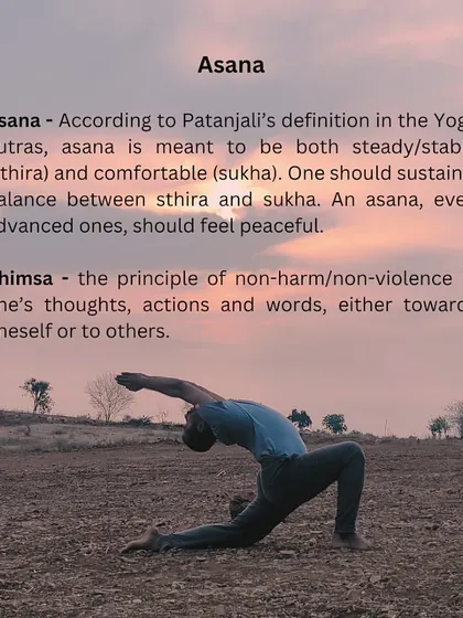 This series explores Ahimsa (non-harm) in asana practice. Asana should be steady (sthira) and comfortable (sukha). We practice Ahimsa by moving with the breath and working towards a state of peace, not perfection.