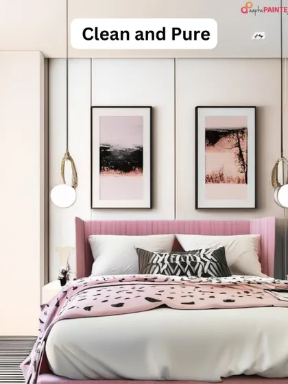 A white bedroom feels clean, pure, and spacious. It's a timeless choice that creates a sense of clarity and openness.