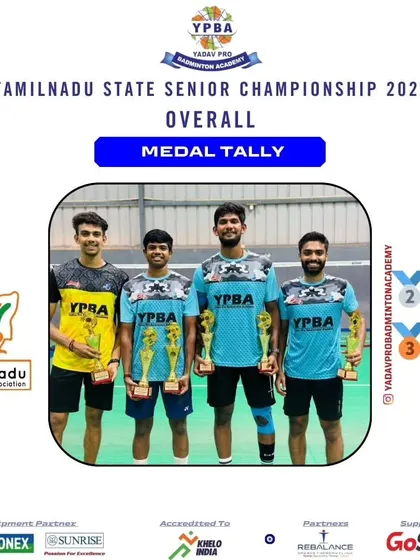 The overall medal tally from the Tamil Nadu State Senior Championship 2024, showcasing 2 Silver and 2 Bronze medals.