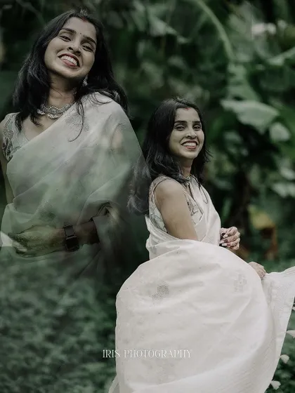 Another variation of the double exposure portrait, playing with transparency and composition to create a unique and memorable shot.