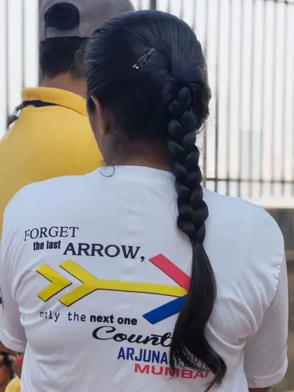 The back of our club shirt, a reminder to always stay focused on the present moment.