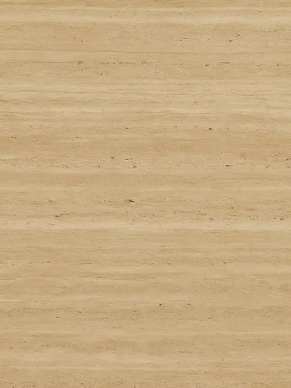 For a sophisticated office interior, we explored a spectrum of marble. This image shows the soft veins of Travertine, which we used to bring a sense of calm to larger, open spaces.