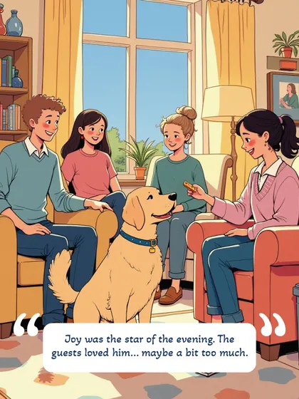This illustrated story follows Joy, a dog who got sick after eating human food at a party. It’s a gentle reminder to be careful about what your pets eat, especially when guests are over.
