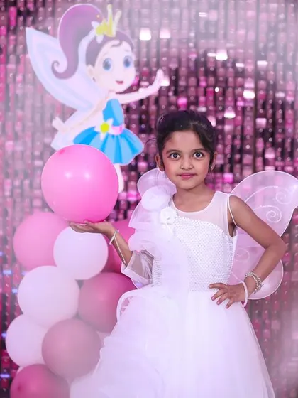 A playful 'Masha and the Bear' themed birthday party, with forest decor, character cutouts, and colorful balloons, perfect for a fun-filled adventure.