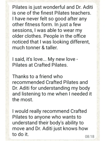 "I have never felt so good after any other fitness form." This client's feedback about feeling toner, taller, and finding a new love for movement is why I do what I do.