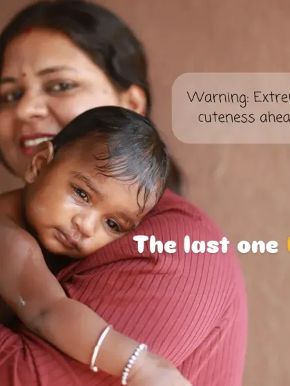 An emotional and tender moment of a baby resting her head on her mother's shoulder, a picture of comfort and love.