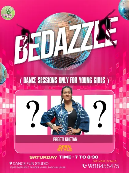 The launch of our Bedazzle Batch, featuring our founder Preeti Khetan. This batch is all about creating a new vibe and a new you every Saturday.