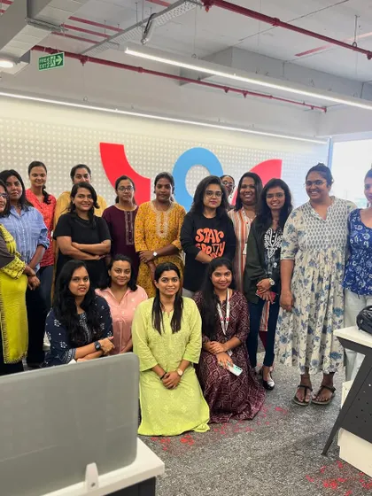 The group of empowered women after our self-defense seminar at Hitachi. We are proud to share our knowledge and build confidence.