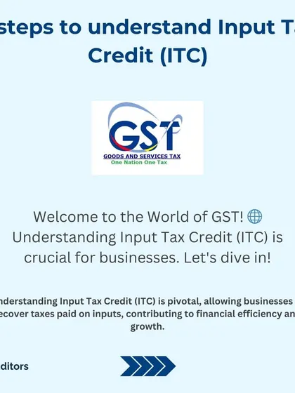 Understanding Input Tax Credit (ITC) is crucial for saving money. This is the first step in my guide to help you learn how ITC works to reduce your tax burden and improve your business's financial health.