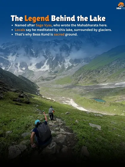 The legend says Sage Vyas, who wrote the Mahabharata, meditated by this lake, which is why Beas Kund is considered sacred ground.