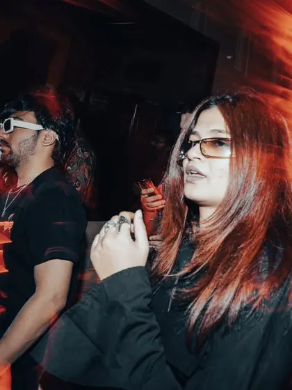 The vibe is electric. A snapshot of the energy during one of my House Party Series nights.