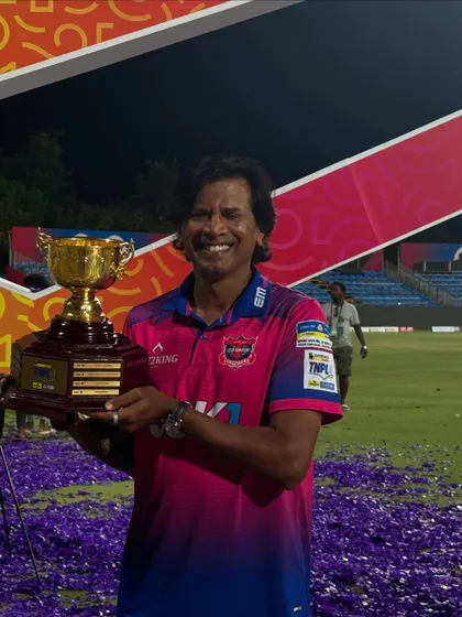Another shot celebrating the TNPL 2025 championship. The joy of winning never gets old.