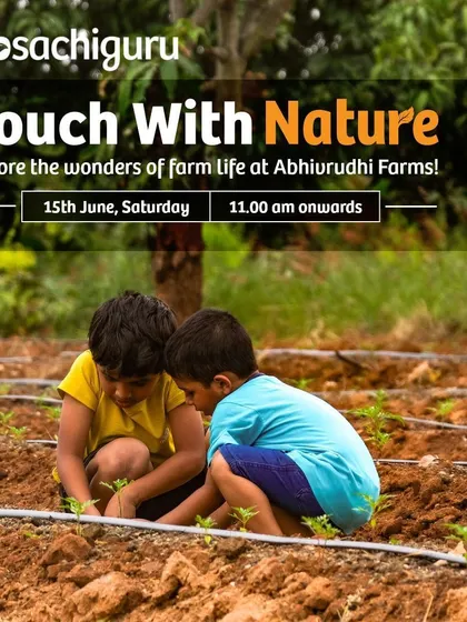 An invitation to our "Touch with Nature" event. We regularly host these days for people to escape the city and rediscover the simple joys of farm life.