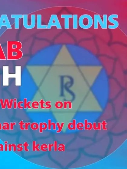 Highlighting Gulab Singh's fantastic debut, where he took 4 wickets against Kerala in the Cooch Behar trophy. A brilliant start to his campaign.